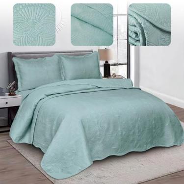 Imagem de Cobre Leito Colcha Cama Queen Box Dupla Face Cores - Rosas - ENTROU CO