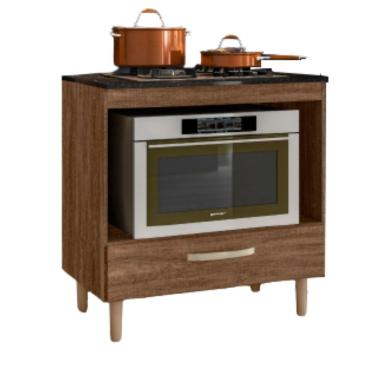 Imagem de Balcão Nicioli Fit para Cooktop e Forno 0,80 Évora