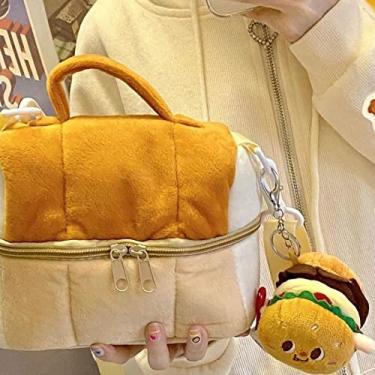 Imagem de Grande Capacidade de Forma Fofa Bolsa de Cosméticos Portáteis, Veludo Veludo de Veludo e Higiene Pessoal de Veludo e Poliéster, para Cosméticos, Produtos de Higiene Pessoal, (L