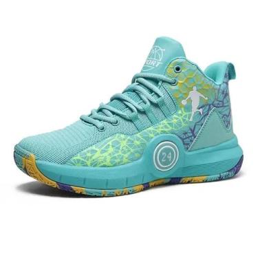 Imagem de Tênis De Basquete Leve Respirável Masculino Tamanho Grande 45 Tênis Es