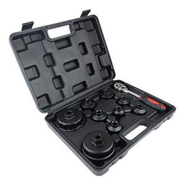 Imagem de O conjunto de ferramentas de chave de filtro de óleo inclui kit de soquete de remoção de caixa de filtro de óleo de 24 mm, 27 mm, 29 mm, 30 mm, 32 mm, 36 mm, 38 mm, 64 mm para Toyota, BMW, Mercedes,