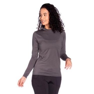 Imagem de Camiseta Térmica com Gola Redonda e Fleece Interno - QUESTION SPORT, 1
