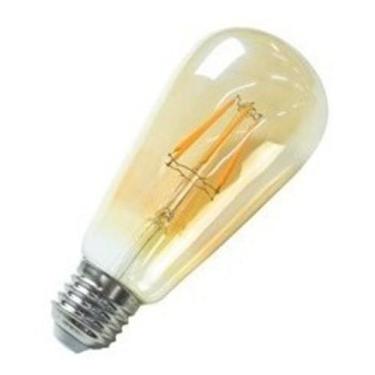 Imagem de Kit 7 Lampada Filamento Led 4W Vintage Ambar St64 Bivolt - Geral