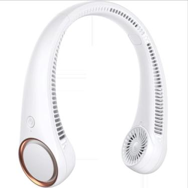 Imagem de OZLMBERN Ventilador de pendurar no pescoço Ventilador USB Escritório Silencioso Pescoço Pendurado Pequeno Ventilador Portátil