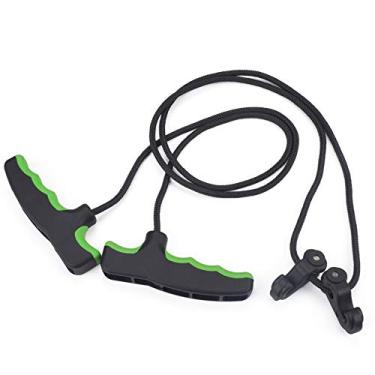 Imagem de Dispositivo de corda de besta com alça dupla para arco e flecha, acessórios de ferramentas de caça verde (pacote com 1)