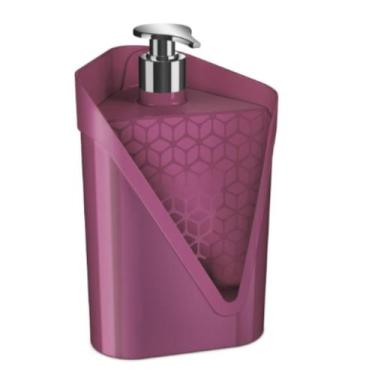 Imagem de Dispenser Click Para Pia 500 Ml Com Porta Esponja Resistente Para Cozi