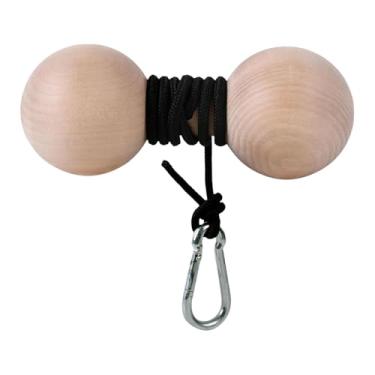 Imagem de UGPLM Rolo de madeira para pulso, fortalecedor de antebraço, ferramenta de treinamento de força de braço, acessórios para academia em casa, dispositivo de, Size M