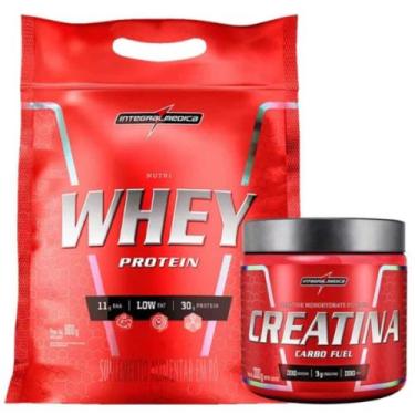 Imagem de Kit Nutri Whey Protein 900g + Creatina 300g Carbo Fuel - Integralmedic