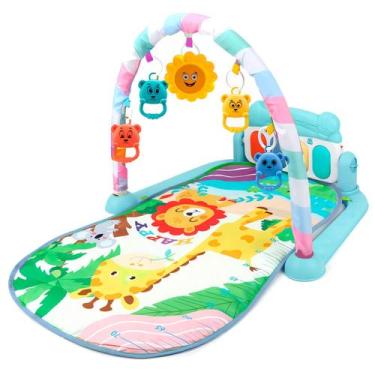 Imagem de Tapete Ginásio Infantil Para Bebês Macio Com Piano Móbile E Brinquedos