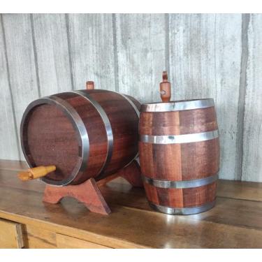 Imagem de Barril De Jequitibá Rosa 5,5 Litros - Minas Artesanato