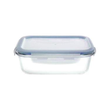 Imagem de Potes de Vidro Hermético Tampa com Trava Marmita Fit Mantimentos Color