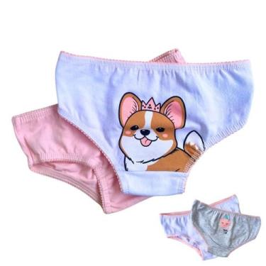 Imagem de Kit 4 Calcinhas Juvenil 100% Algodão Forro duplo Suave - SOUS Homewear