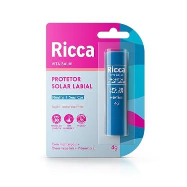 Imagem de RICCA PROTETOR SOLAR LABIAL NEUTRO FPS30 BLISTER