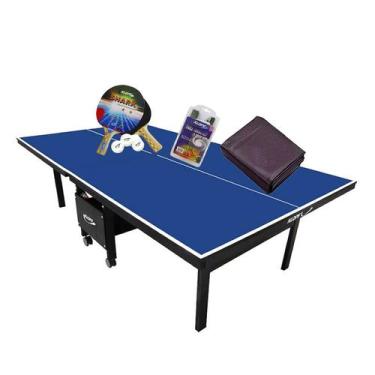Imagem de MESA PING PONG MDF 18mm 1084 KLOPF + Kit 5055 + Rede 5034 + Capa