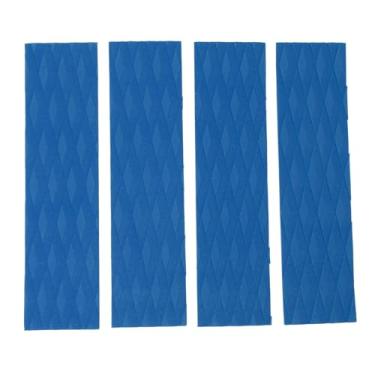 Imagem de Surfboard Taction Pad Premium Premium Material EVA Projeto de Rhombus aprimorado Rhombus Acessório seguro para Skimboards Kayak Shortboards LongBoards Fish Boards 4pcs (Azul)