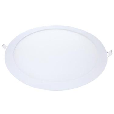 Imagem de Plafon de led redondo embutir 12w 6500k branco frio bivolt galaxy