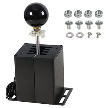 Imagem de Htostar Racing PC USB Simulator Racing Shifter Compatible with G29 G27 G25 G920 T300RS/GT Steering Wheel Sequential H Gear Shifter Compatible with ATS ETS Dust WRC Sim Racing Games 7+R Black