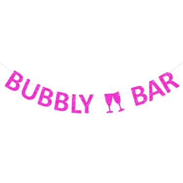 Imagem de Faixa de barra borbulhante com glitter pré-amarrado bar Mimosa bar chá de panela despedida de solteira para champanhe bebidas festa bar mimosa chá de panela e decoração de despedida de solteira