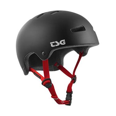 Imagem de TSG Capacete De Skate Superleve Em Preto Acetinado Com Ajuste Confortável, Para Skate, Patins, Roller Derby, E-Board, E-Skating, Longboard, Vertical, Park, Urbano, Proteção Eps, Projetado Na Suíça