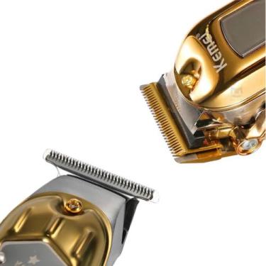 Imagem de Maquininha para Cabelo Crespo  Acabamento Premium  COMBO Kemei KM-2010