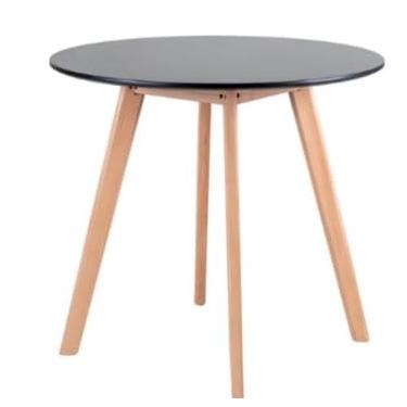 Imagem de Mesa De Jantar Redonda Leda 80cm Preta