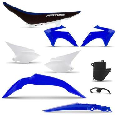 Imagem de Kit Plástico Crf 230 2015 Com Banco - Pro tork, AZUL, Único