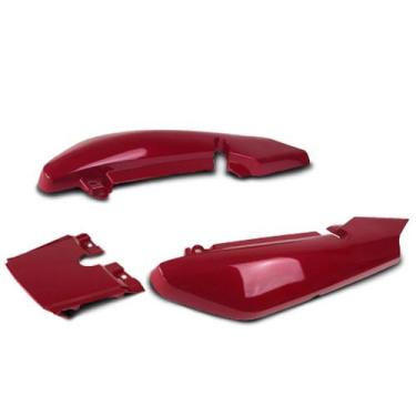 Imagem de Rabeta kit 3 peças pro tork ybr 125 2000/07, VERMELHO 2001, Único