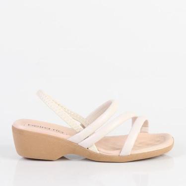 Imagem de Sandália Tamanco Beira Rio 8527108 Preto, Branco off, 35312, 38