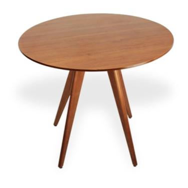 Imagem de Mesa de Jantar Redonda Base Triedge em Madeira Maciça - 80 cm (Mel)