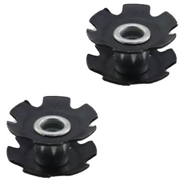 Imagem de GZWZH 2 peças de garfo de porca com núcleo de girassol para bicicleta de estrada MTB Sling para tubo redondo de bicicleta, núcleos de garfo de tubo elíptico