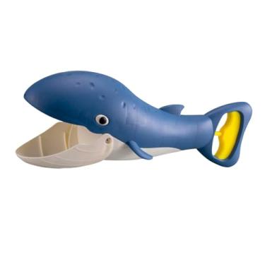 Imagem de KiBcsLic Brinquedo de Areia de Praia Infantil, Conjunto Infantil Fofo, Ferramenta de Brincar com Clipe para Presente de Aniversário de Inverno Ao Ar Livre, Azul Escuro