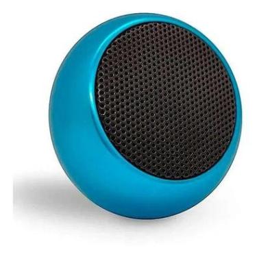Imagem de Mini Caixa De Som Portátil Altomex  Wireless Speaker, Bluetooth, 3W, com Microfone, Azul Blue