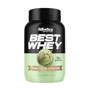 Imagem de Best Whey Atlhetica Nutrition 900g – Sabor Pistache – 25g de Proteína por Dose – Whey Concentrado, Isolado e Hidrolisado – Sem Glúten e Sem Açúcar Adicionado