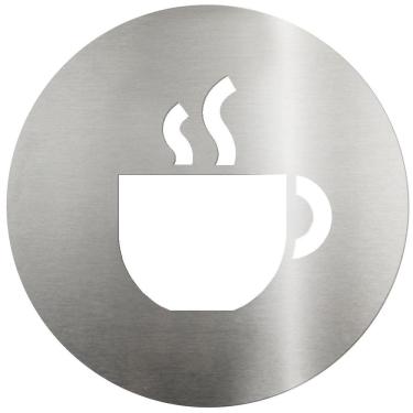 Imagem de Placa de Sinalização Biotag para Copa/Cozinha em Aço Inox