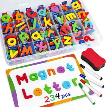 Imagem de Conjunto de brinquedos educativos Coogam Magnetic Letters 234 unidades