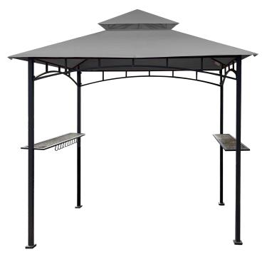 Imagem de SCOCANOPY Capa de reposição para churrasqueira para churrasqueira Aldi Gardenline Belavi Shoprite Gazebo, para número do modelo: 822694, 31937-17, 21581, 43472, 812576 (cinza1)