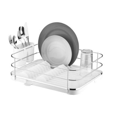 Imagem de Escorredor de Louças pratos cromado com branco Future 975