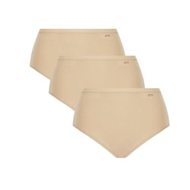 Imagem de Kit 3 Calcinhas Altas Algodão Loba Clássica Lupo 40351-001, Nude, GG