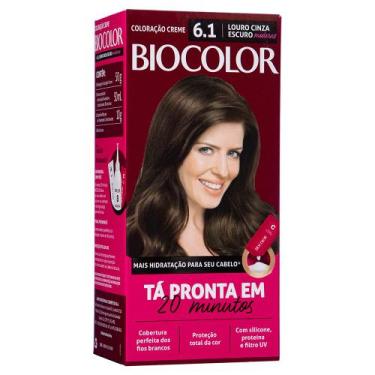Imagem de Tintura de Cabelo Biocolor Louro Cinza Escuro Moderno 6.1, ÚNICO, Lour