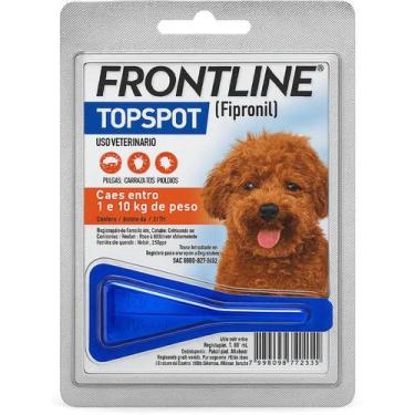 Imagem de Frontline TopSpot Cães de 1 a 10 kg Antipulgas e Carrapatos  1 Pipeta
