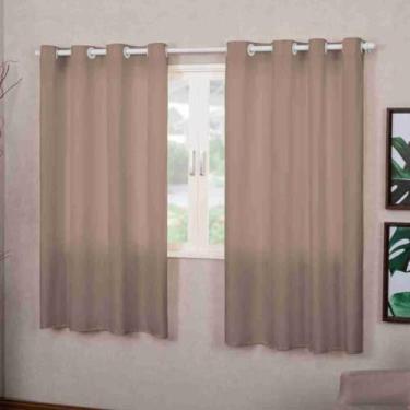 Imagem de Cortina Roma Decorativa, 2 Folhas, 2,00m x 1,70m, Poliéster, para Sala, Quarto, Escritório e Cozinha (AVELA)