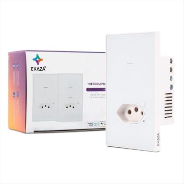 Imagem de Interruptor 1 Botão Tomada Inteligente Vênus Ekaza Wi-Fi