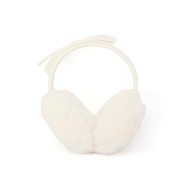 Imagem de kate spade new york Protetores de ouvido femininos com laço de cadarço, acessório de moda de inverno elegante, ideal para clima frio, creme francês, tamanho único