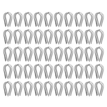 Imagem de Dedal de Fio de Aço Inoxidável de Alta Resistência - Ferramentas de Chicote de Cabos para a Indústria de Construção Naval - Pacote de 50 (M4(4mm))