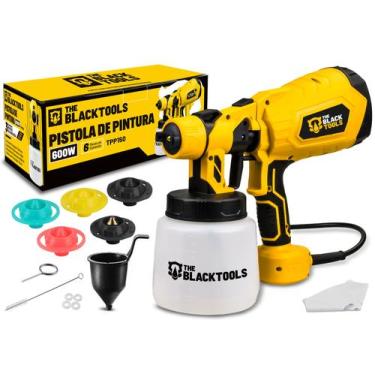 Imagem de Pistola De Pintura E Pulverizadora Hvlp 1.250l +5 Bicos E Acessórios 6