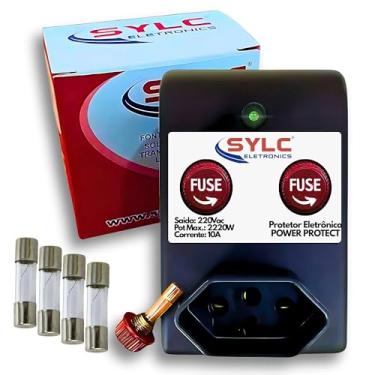Imagem de Protetor Contra Surtos 220V – DPS Protetor Elétrico de Rede 10A / 2200W – Proteção para TV, Roteador, Geladeira, Freezer e Eletrodomésticos