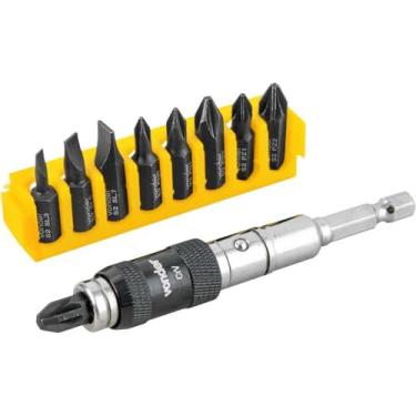 Imagem de Vonder, Jogo De Bits/Ponteiras Com Extensão Magnética, Com 10 Peças, Encaixe Sextavado 1/4".
