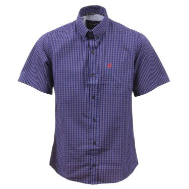 Imagem de Camisa Masculina Manga Curta Xadrez Roxo Tuff 37617