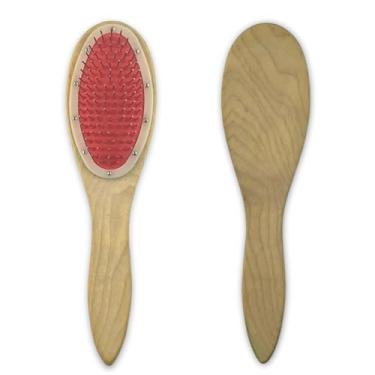 Imagem de Escova De Madeira E Aço Para Peruca Com Cerdas Metálicas Ideal Para Lace Wigs E Prótese Capilar