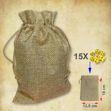 Imagem de Bolsa de Dados Estilo Rústico - RPG, G